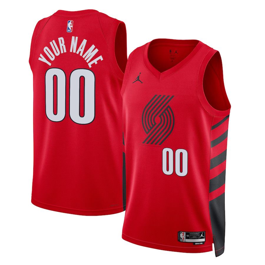 Men Portland Trail Blazers Jordan Brand Red 2022-23 Swingman Custom NBA Jersey
